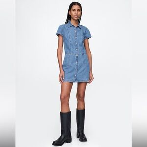 GAP UltraSoft Denim Mini Shift Dress Size XL